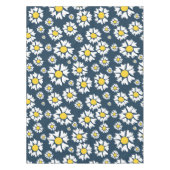 Daisy Pattern, Blumenmuster, weiße Daisien Tischdecke (Vorderseite)