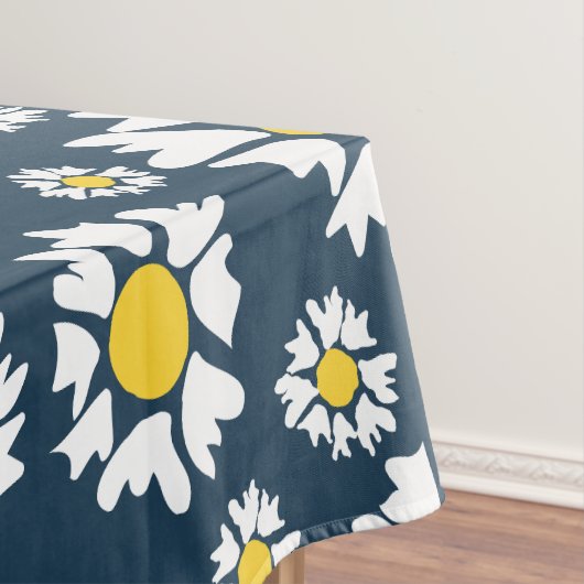 Daisy Pattern, Blumenmuster, weiße Daisien Tischdecke (Beispiel)