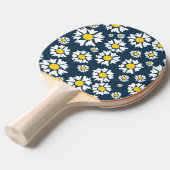 Daisy Pattern, Blumenmuster, weiße Daisien Tischtennis Schläger (Vorderseite)