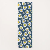 Daisy Pattern, Blumenmuster, weiße Daisien Yogamatte (Vorderseite)