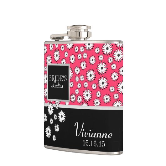 Daisy Pattern Bridesmaid Flachmann (Links)