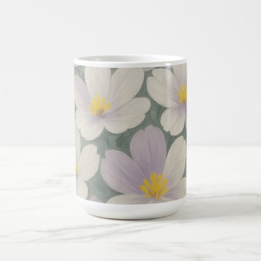 Daisy Pattern Ceramic Mug Kaffeetasse (Mittel)