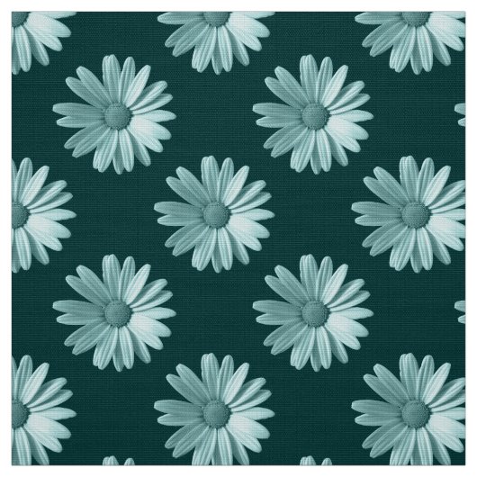 Daisy Pattern - Dunkle grüne Stoffe (Muster)