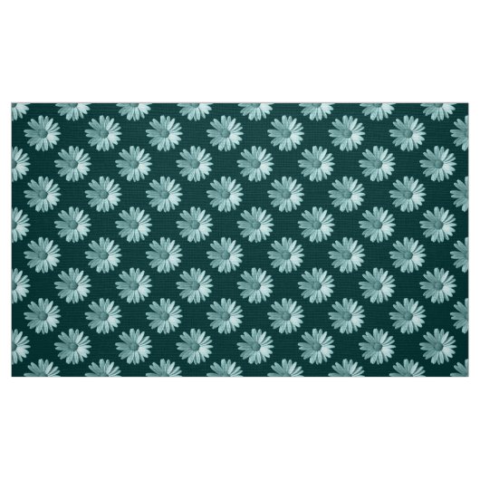 Daisy Pattern - Dunkle grüne Stoffe (Fat Quarter (45,7 x 55,9 cm))