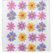 Daisy Pattern Duschvorhang (Vorderseite)