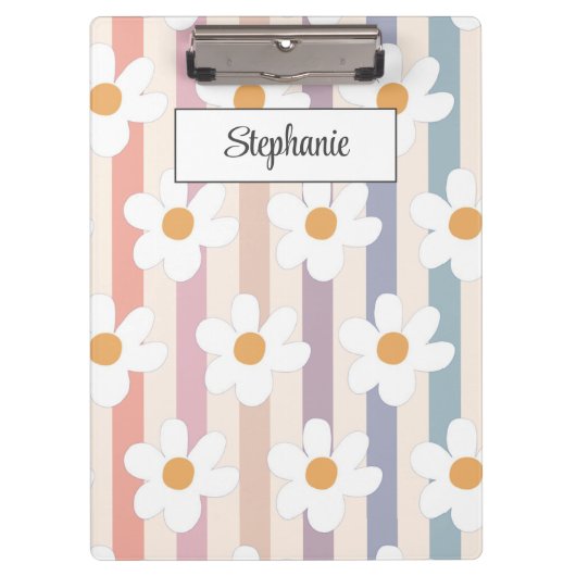 Daisy Pattern Klemmbrett (Vorderseite)