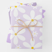 Daisy Pattern (Lila) Geschenkpapier Set (Beispiel)