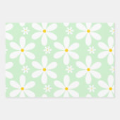 Daisy Pattern (Mint) Geschenkpapier Set (Vorderseite 2)