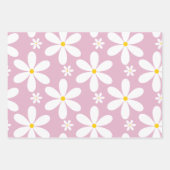 Daisy Pattern (PInk) Geschenkpapier Set (Vorderseite 3)