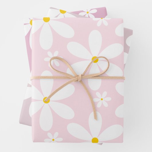 Daisy Pattern (PInk) Geschenkpapier Set (Beispiel)