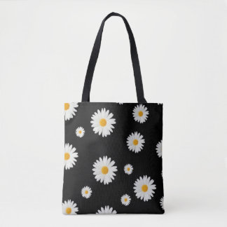 Daisy Pattern Print Tote Bag Tasche