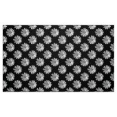 Daisy Pattern - Schwarz und Weiß Stoff (Fat Quarter (45,7 x 55,9 cm))