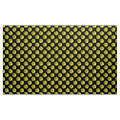 Daisy Pattern - Vollfarbigkeit auf schwarz Stoff (Yard (91,4 cm))