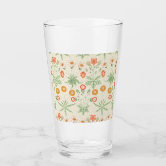 Daisy Pattern (von William Morris) Glas (Vorderseite)