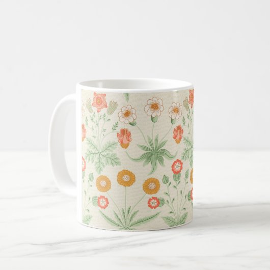 Daisy Pattern (von William Morris) Kaffeetasse (Vorderseite Links)