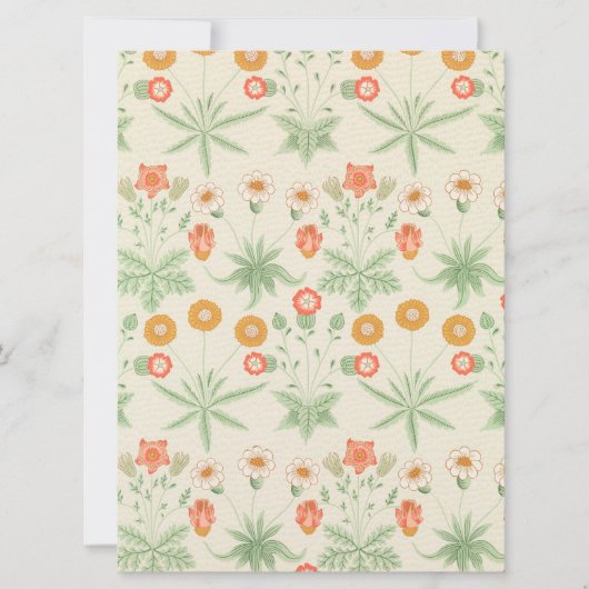 Daisy Pattern (von William Morris) Karte (Vorderseite)