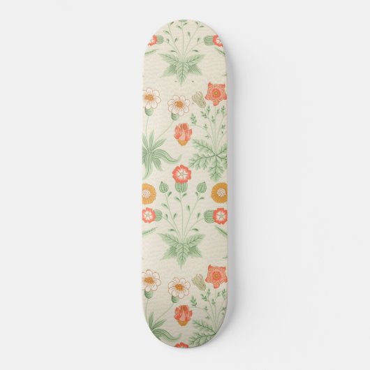 Daisy Pattern (von William Morris) Skateboard (Vorderseite)