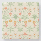 Daisy Pattern (von William Morris) Steinuntersetzer (Vorderseite)
