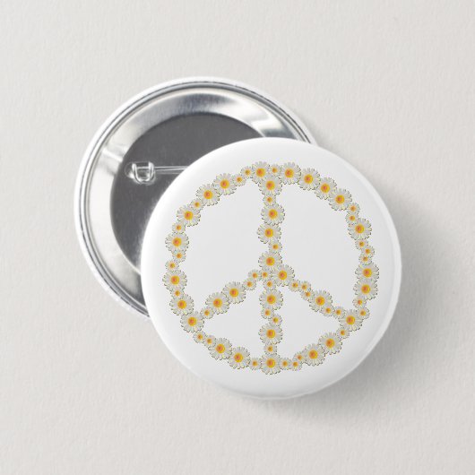 Daisy Peace Button (Vorne & Hinten)
