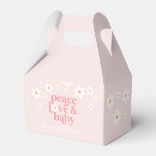 Daisy Peace Liebe Baby Retro Baby Shower Geschenkschachtel