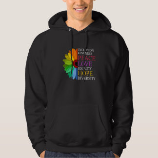 Daisy Peace Liebe Equality Diversity Human Rights Hoodie