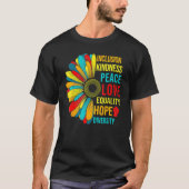Daisy Peace Liebe Equality Diversity Human Rights T-Shirt (Vorderseite)