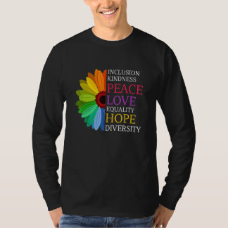 Daisy Peace Liebe Equality Diversity Human Rights T-Shirt
