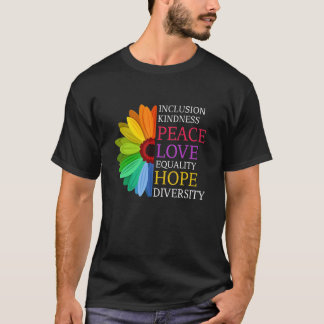 Daisy Peace Liebe Equality Diversity Human Rights T-Shirt