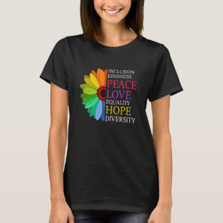 Daisy Peace Liebe Equality Diversity Human Rights T-Shirt