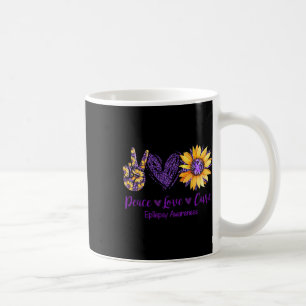 Daisy Peace Liebe Heilung Epilepsie Awareness Lila Kaffeetasse