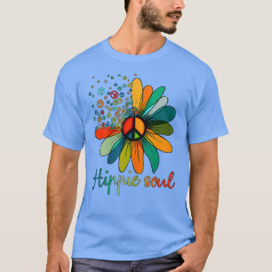 Daisy Peace Sign Hippie Soul Blume Geschenke T-Shirt