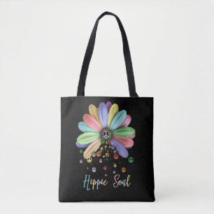 Daisy Peace Sign Hippie Soul Blume Lovers Tasche