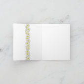 Daisy Peace Sign Vielen Dank Dankeskarte (Innenseite)