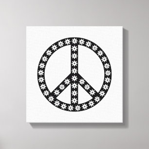 Daisy Peace Symbol Leinwanddruck