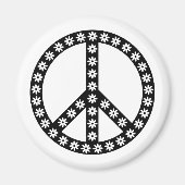 Daisy Peace Symbol Magnet (Vorne)