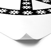 Daisy Peace Symbol Poster (Ecke)