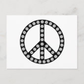 Daisy Peace Symbol Postkarte (Vorderseite)