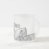 Daisy personalisierter Milchglasbecher Mattglastasse (VorderseiteRechts)