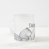 Daisy personalisierter Milchglasbecher Mattglastasse (Vorderseite Links)
