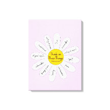 Daisy Philippians 4:8 Dekorative Leinwand