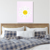 Daisy Philippians 4:8 Dekorative Leinwand (Insitu (Schlafzimmer))