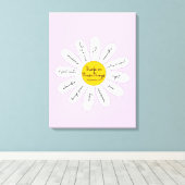 Daisy Philippians 4:8 Dekorative Leinwand (Insitu (Holzboden))