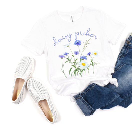 Daisy Picker Wildblume Daisy Boho Floral T-Shirt