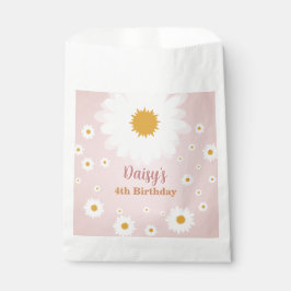 Daisy Pink Any Age Birthday  Geschenktütchen