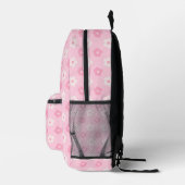 Daisy Pink Backpack Bedruckter Rucksack (Rechts)