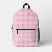 Daisy Pink Backpack Bedruckter Rucksack (Vorderseite)