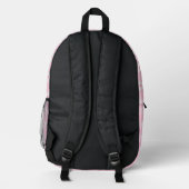 Daisy Pink Backpack Bedruckter Rucksack (Rückseite)