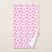 Daisy Pink Badhandtuch Set (Handtuch)