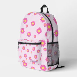 Daisy Pink Bedruckter Rucksack