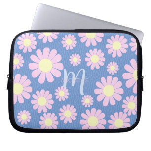 Daisy Pink Blue Laptopschutzhülle